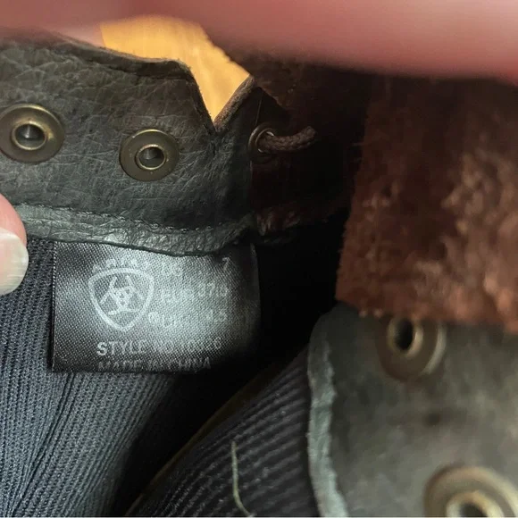 Ariat Roper laced up boots horse hair tassel 7 - Picture 10 of 10